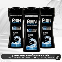 İpek Men Formula Kepeğe Karşı Etkili Arındırıcı Şampuan 480 ml x 3 Adet